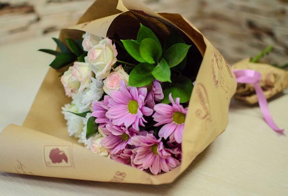 Букет цветов из: Розы и Хризантемы в Тарасовском