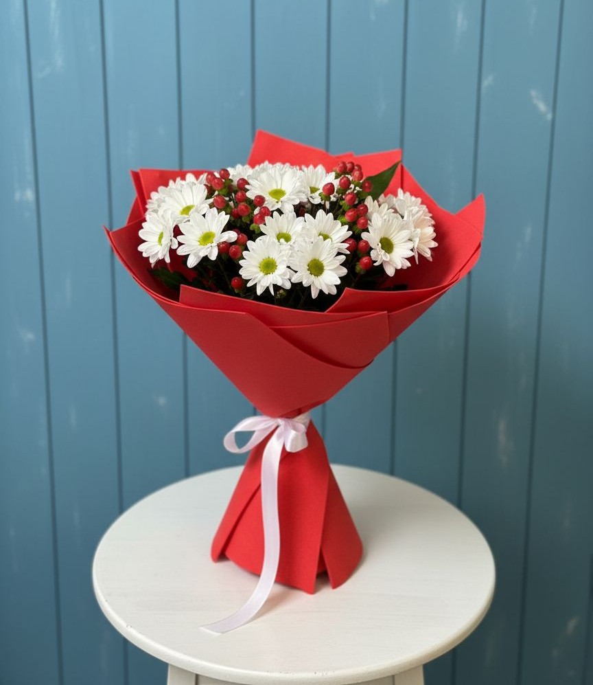 Букет цветов из: Хризантемы в Тарасовском