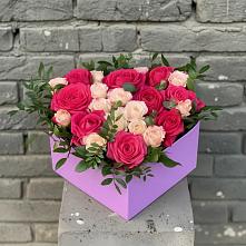 Цветочная композиция из Розы в коробке в Тарасовском