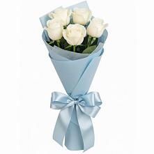 Букет 5 Белых роз Проуд #REPLACE_PRED# Тарасовском