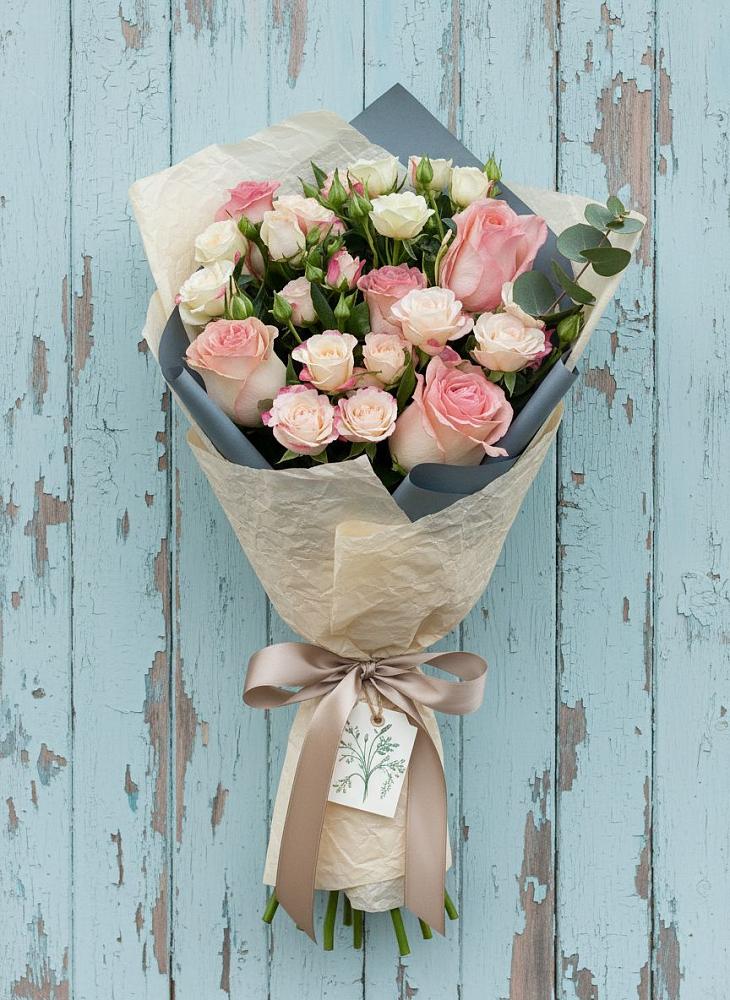 Букет цветов из: Розы в Тарасовском