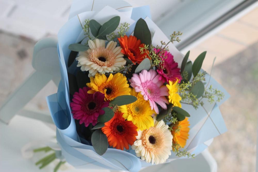 Букет цветов из: Герберы в Тарасовском