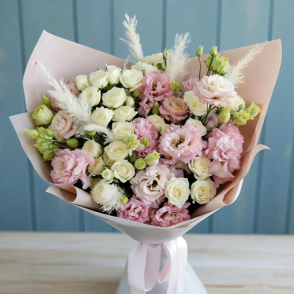 Букет цветов из: Альстромерии и Розы в Тарасовском