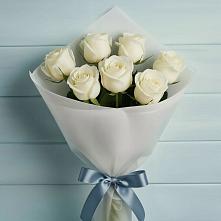 Букет 7 Белых роз Эдлесс Лав в Тарасовском