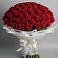 Букет 101 Красная роза Блэк Мэджик в Тарасовском