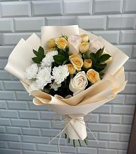 Букет цветов из:  Розы и Хризантемы в Тарасовском