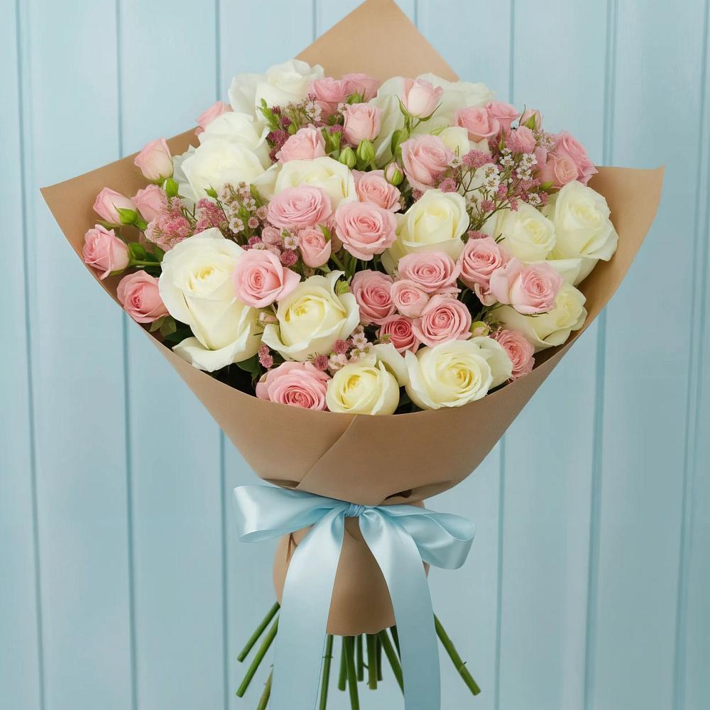 Букет цветов из: Розы в Тарасовском