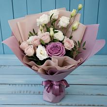 Букет цветов из:  Розы и Лизиантусы #REPLACE_PRED# Тарасовском