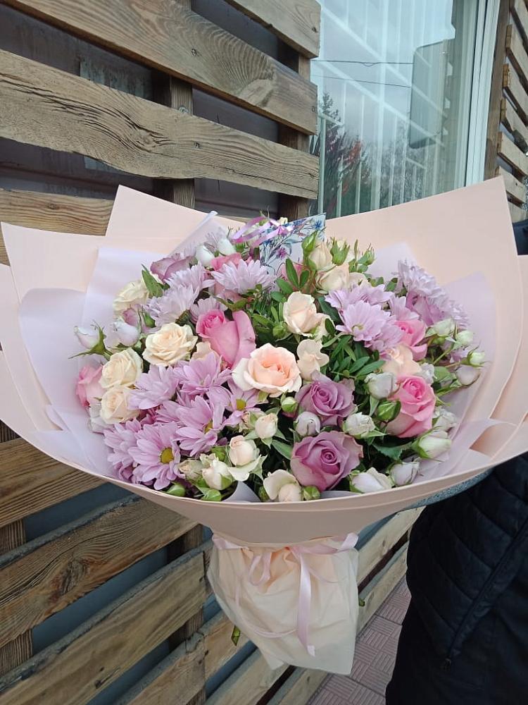 Букет цветов из: Розы и Хризантемы в Тарасовском