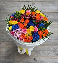 Букет цветов из:  Розы и Хризантемы в Тарасовском