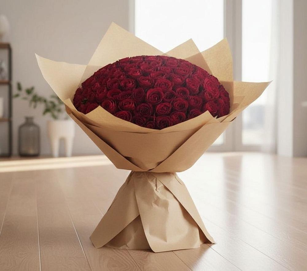 Букет 101 Красная роза в Тарасовском