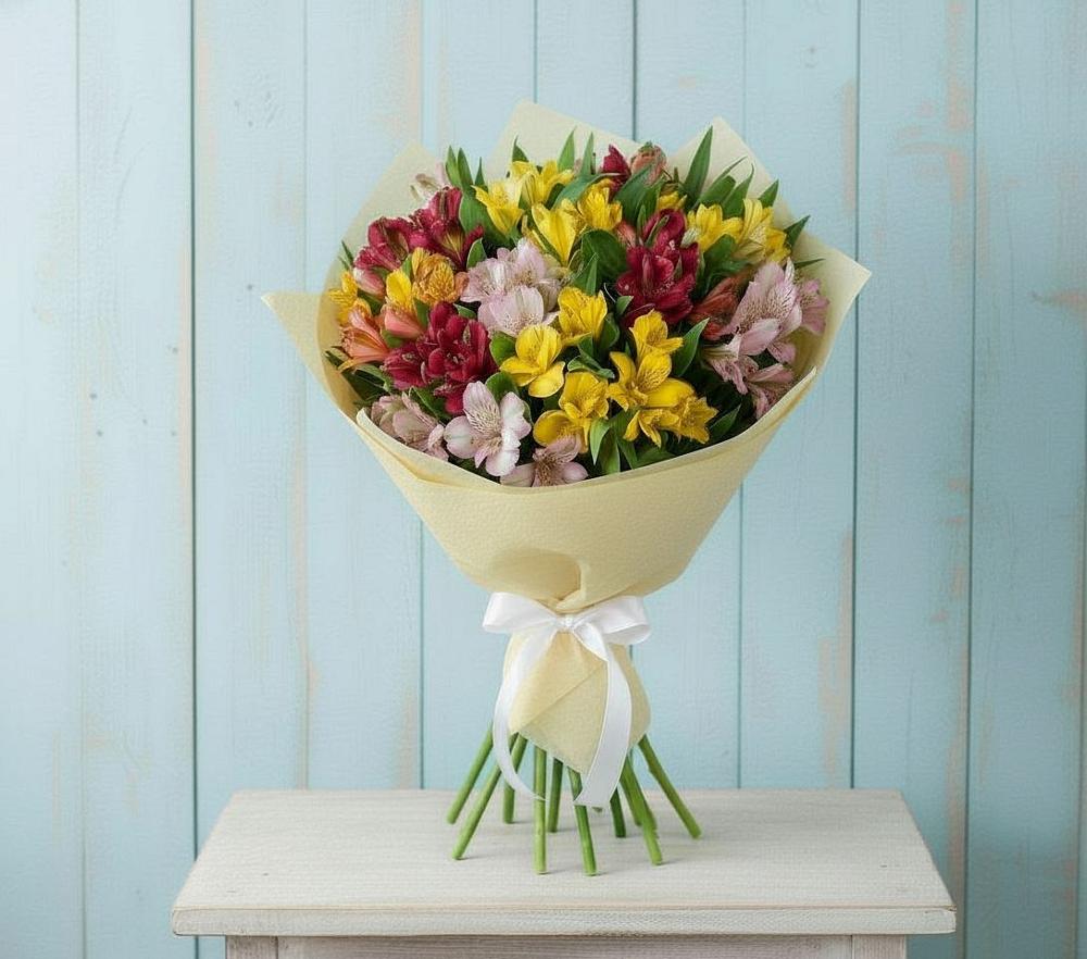 Букет цветов из: Альстромерии в Тарасовском