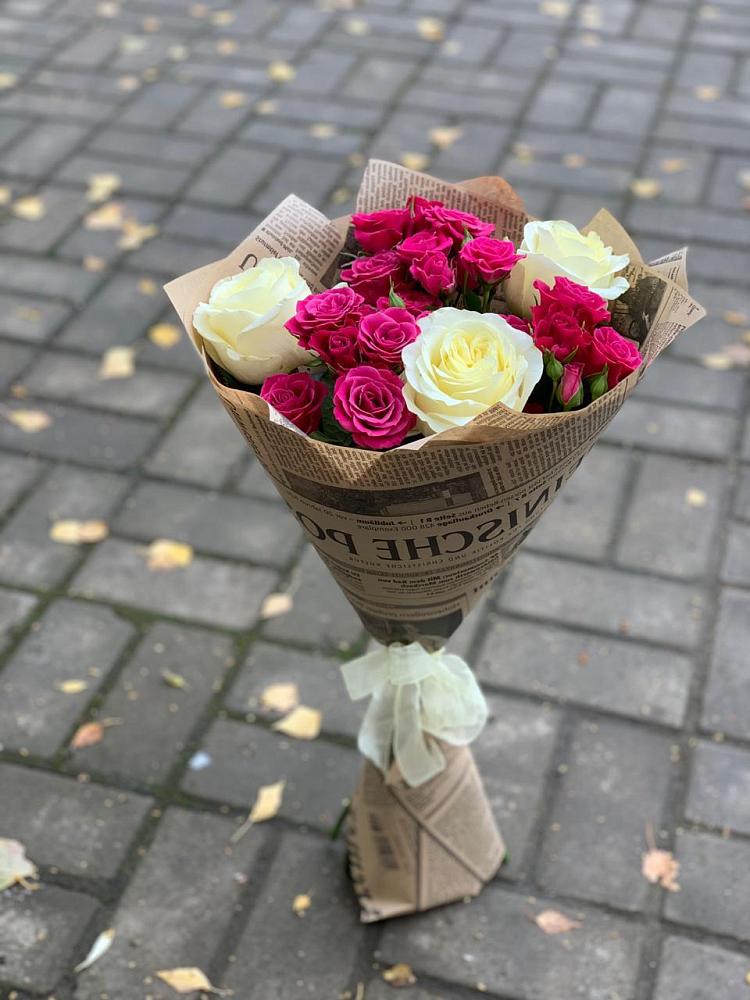 Букет цветов из: Розы в Тарасовском