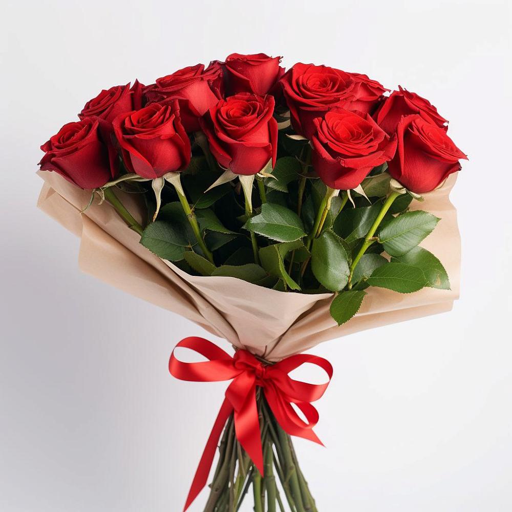 Букет 11 Красных роз Эдлесс Лав в Тарасовском